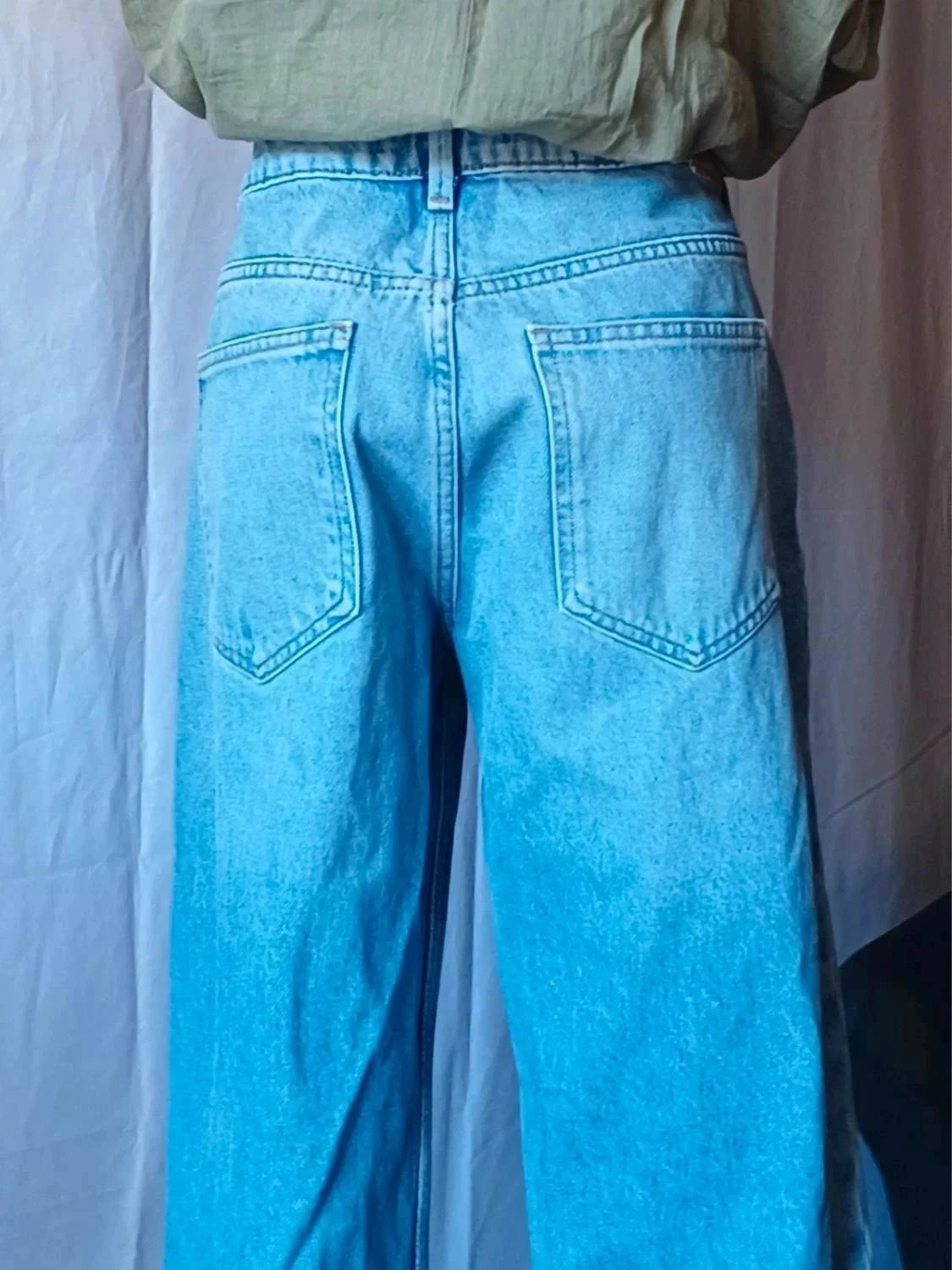 Straight jean zara high waist taille 40